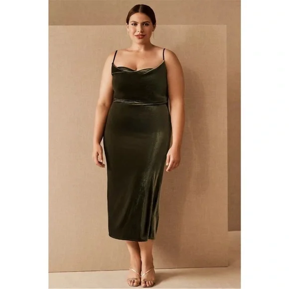 knee length dresses for ladies Valerie Buttoned Midi Dress main image 1